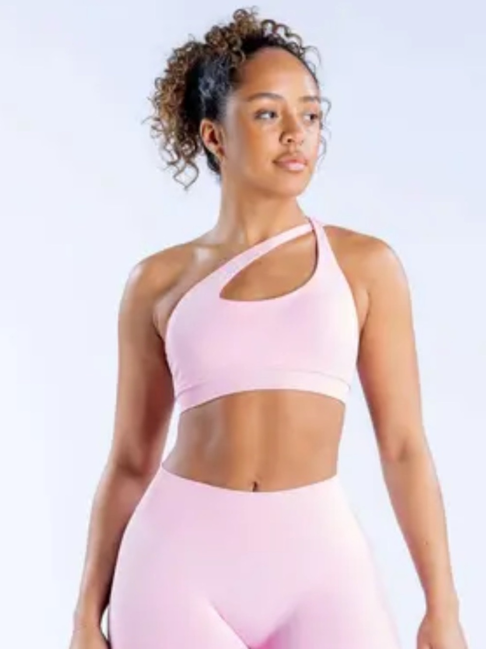 DFYNE IMPACT Black A-Symmetrical Crossback Sports Bra